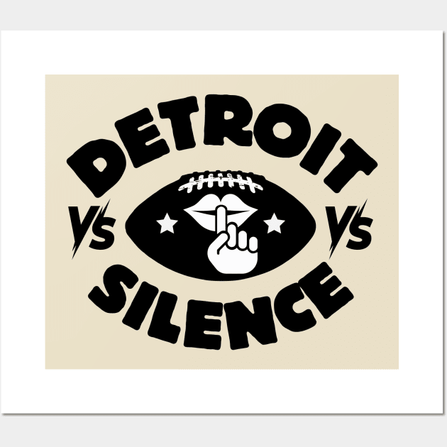 Detroit vs Silence Wall Art by NomiCrafts